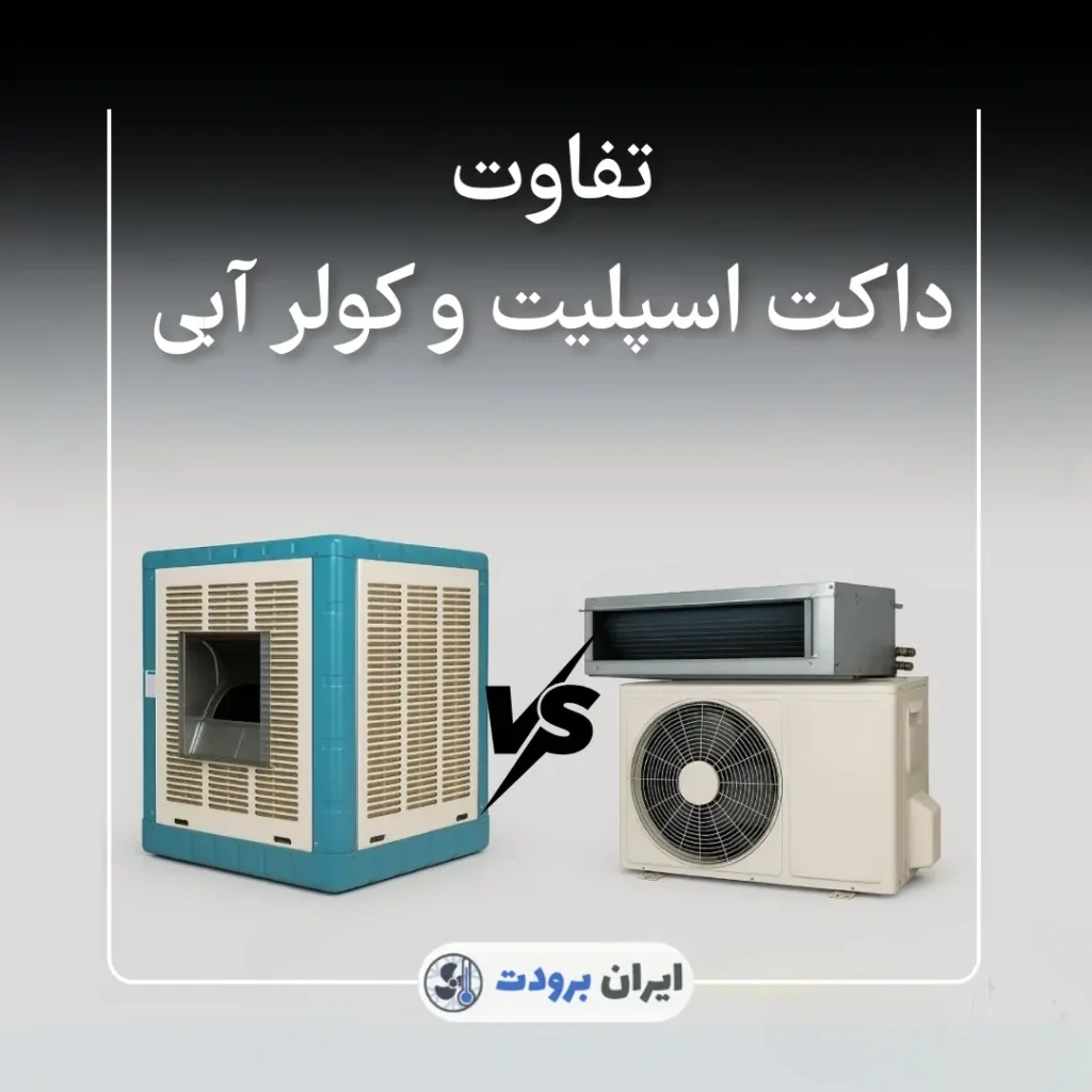 تفاوت داکت اسپلیت و کولر آبی - ایران برودت