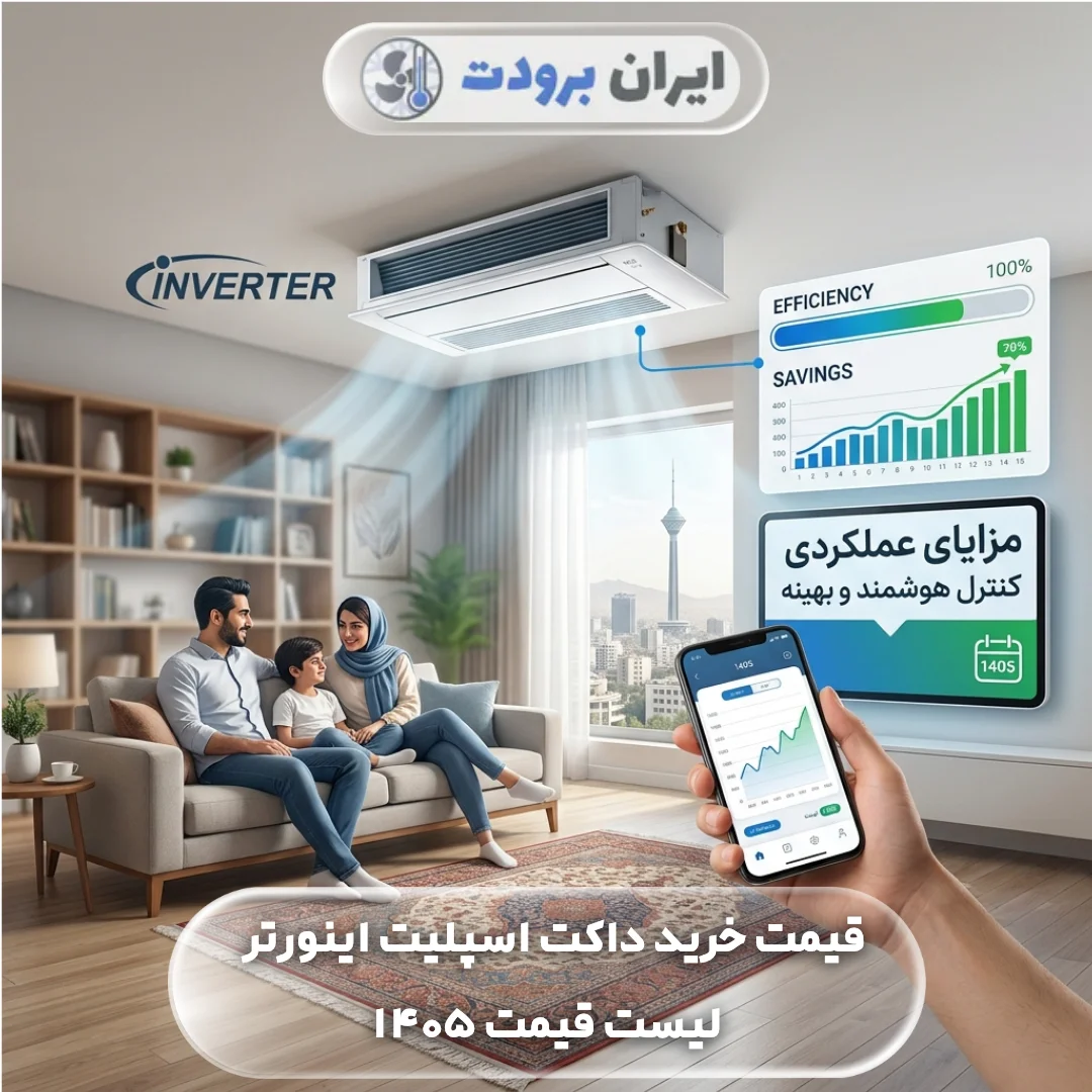 قیمت خرید داکت اسپلیت اینورتر + لیست قیمت 1405